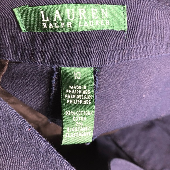 Women’s Lauren Ralph Lauren blue pants size 10 - Picture 4 of 7